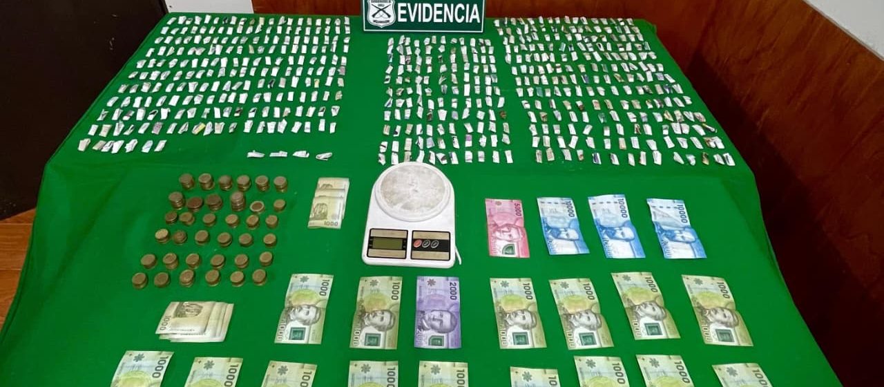 Golpe al microtráfico en el sector norte de Antofagasta: Carabineros desarticuló punto de venta de drogas en la Población Marambio