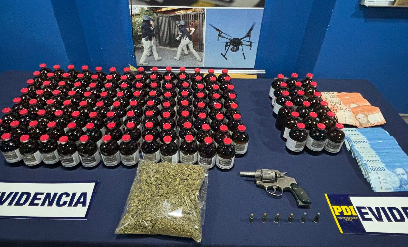 PDI desarticula punto de venta de ketamina en Calama: Dos sujetos fueron detenidos