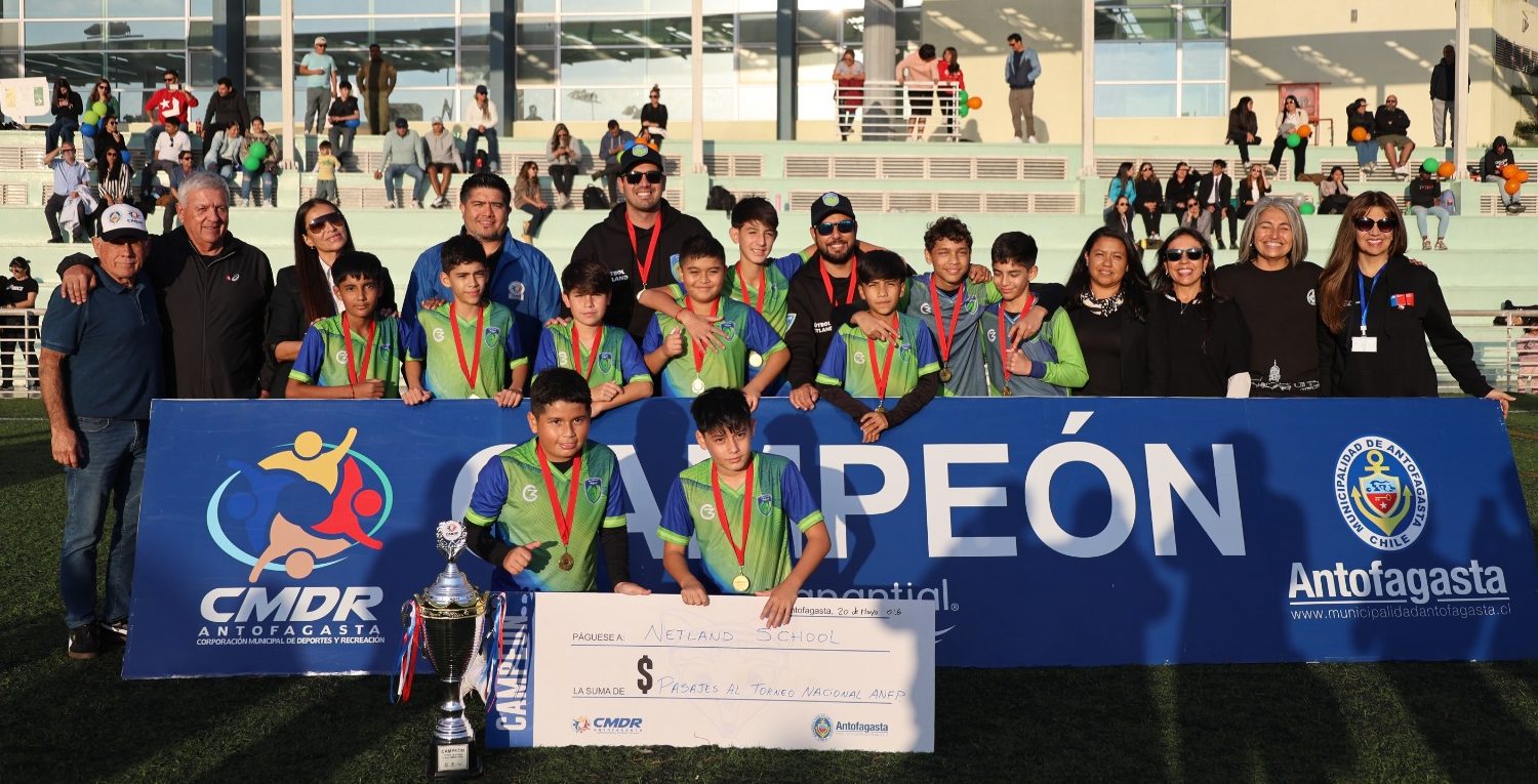 Netland School ganó la Copa CMDR y representará a Antofagasta en nacional de futsal de la ANFP