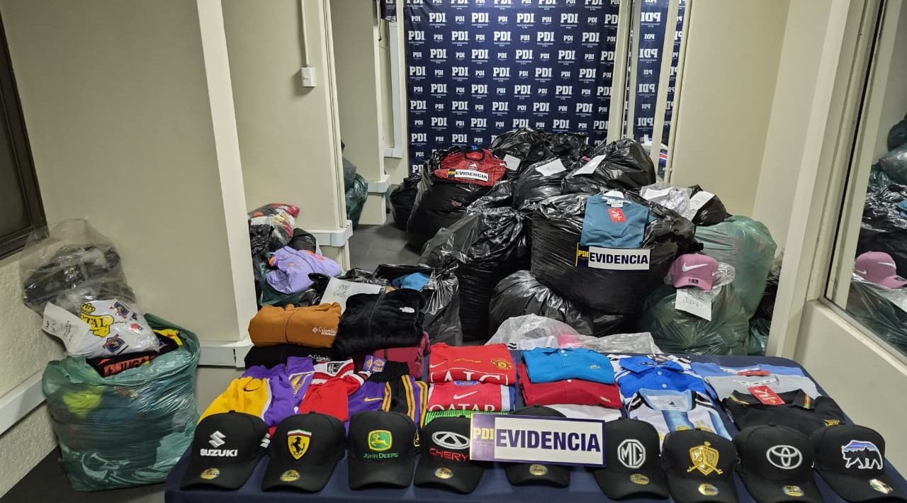 PDI incauta más de seis mil productos falsificados en Calama: avalúo supera los $484 millones