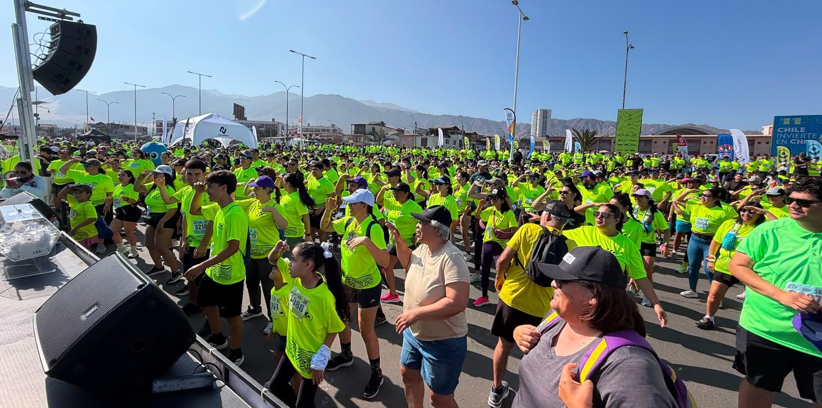 Más de 1.400 personas repletaron el Parque Trocadero en la primera corrida «KM0» junto a Pancho Saavedra en Antofagasta